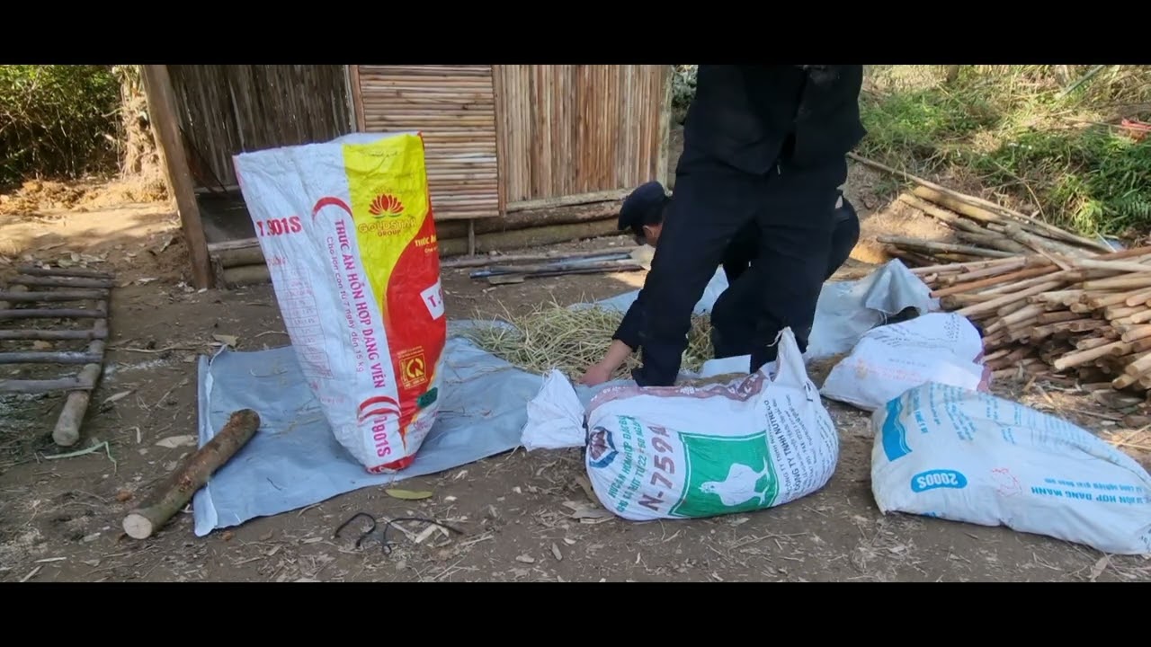 build a stove with earth mixed with hay#primitive_technology #bushcraft #primitive_technology #camp