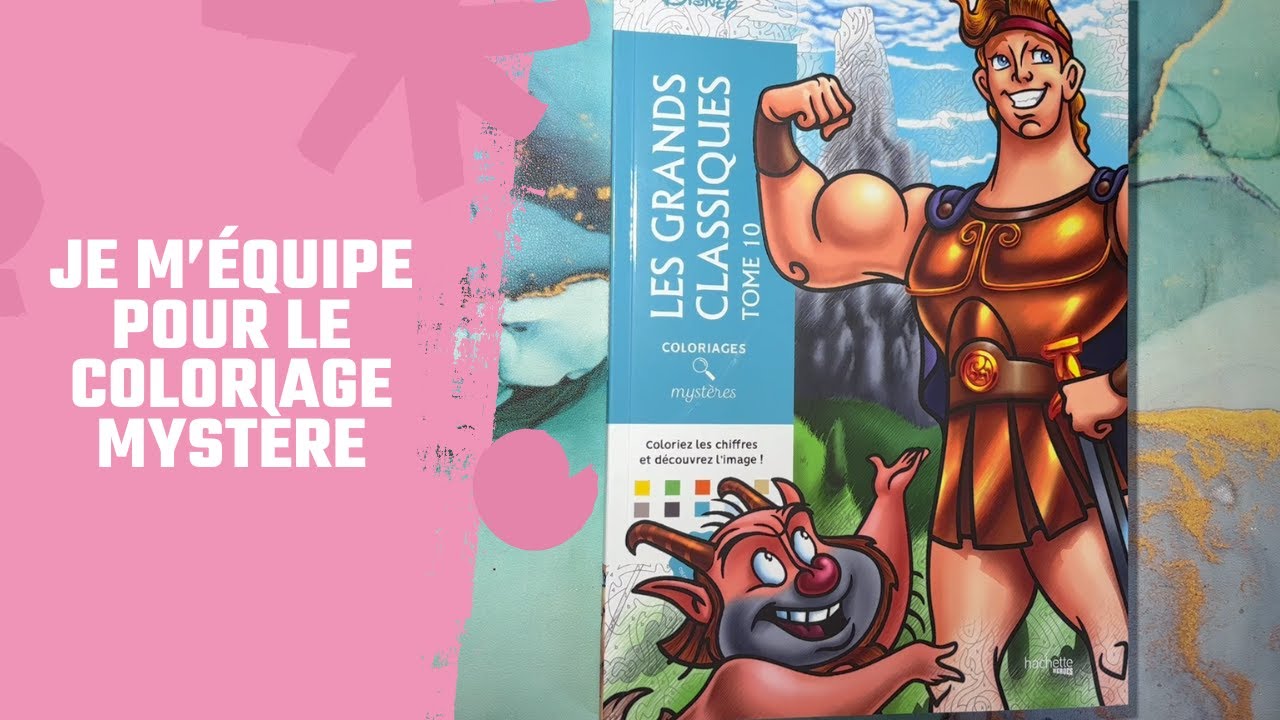 je m'équipe pour le coloriage mystère