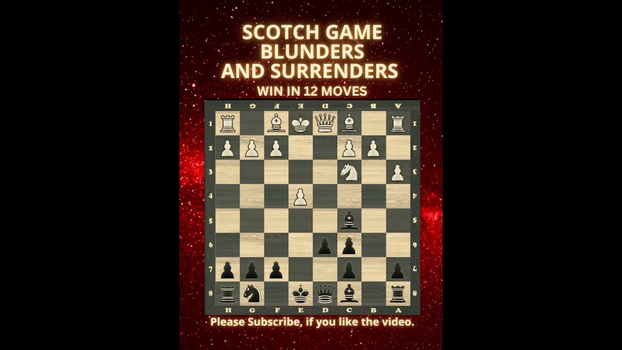Scotch Game | Blunders and Surrenders | Chess Openings | Chess Tricks | Chess Game | Learn Chess