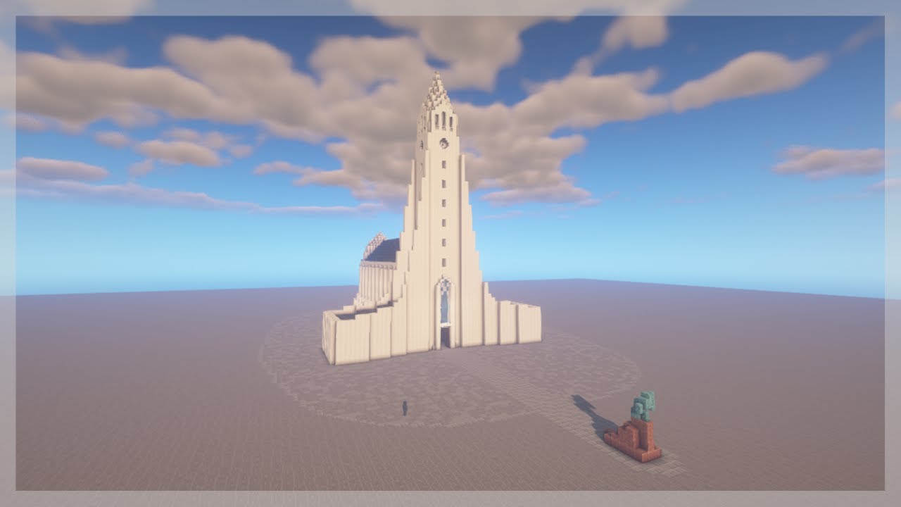 Building Hallgrímskirkja | Minecraft Timelapse