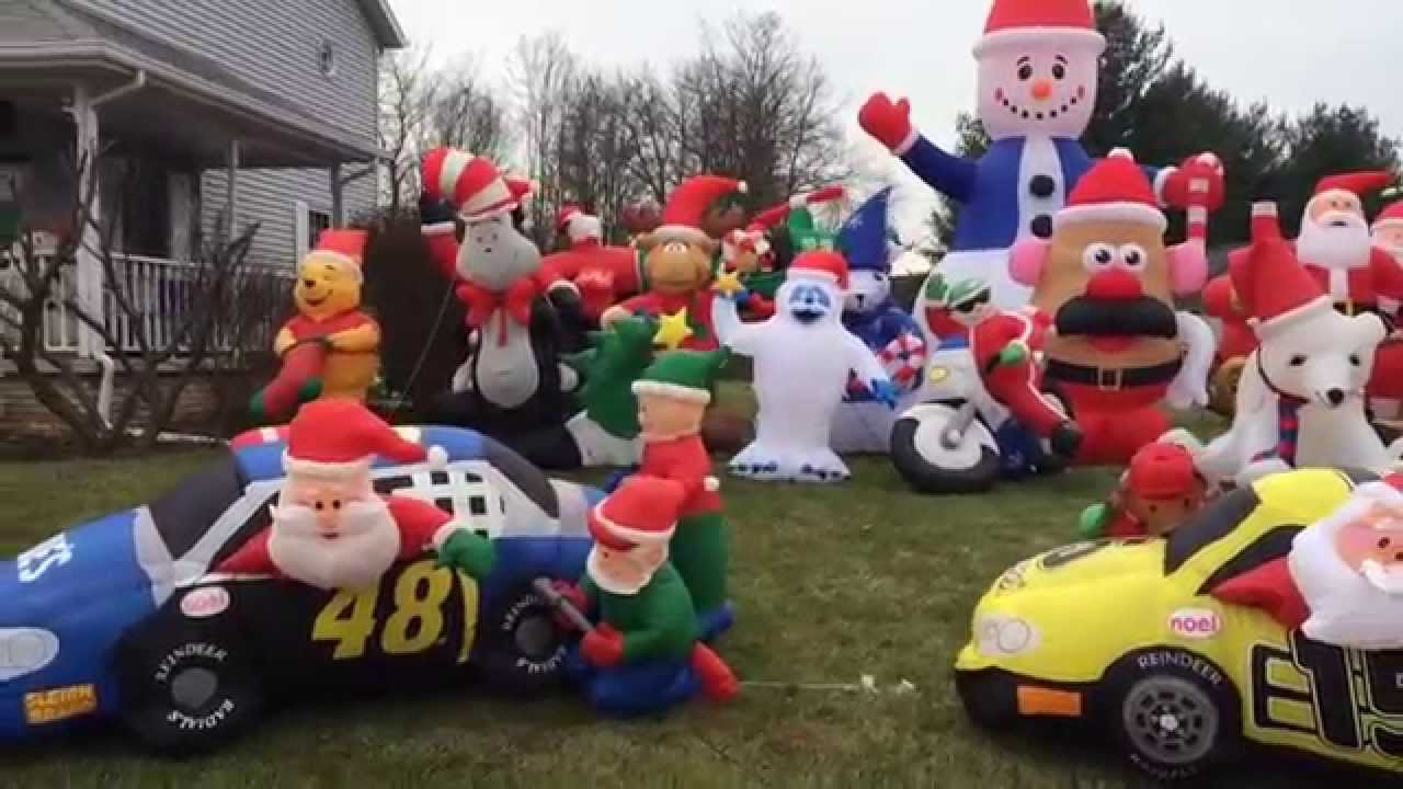 Airblown Christmas Display 2014 Walk-By