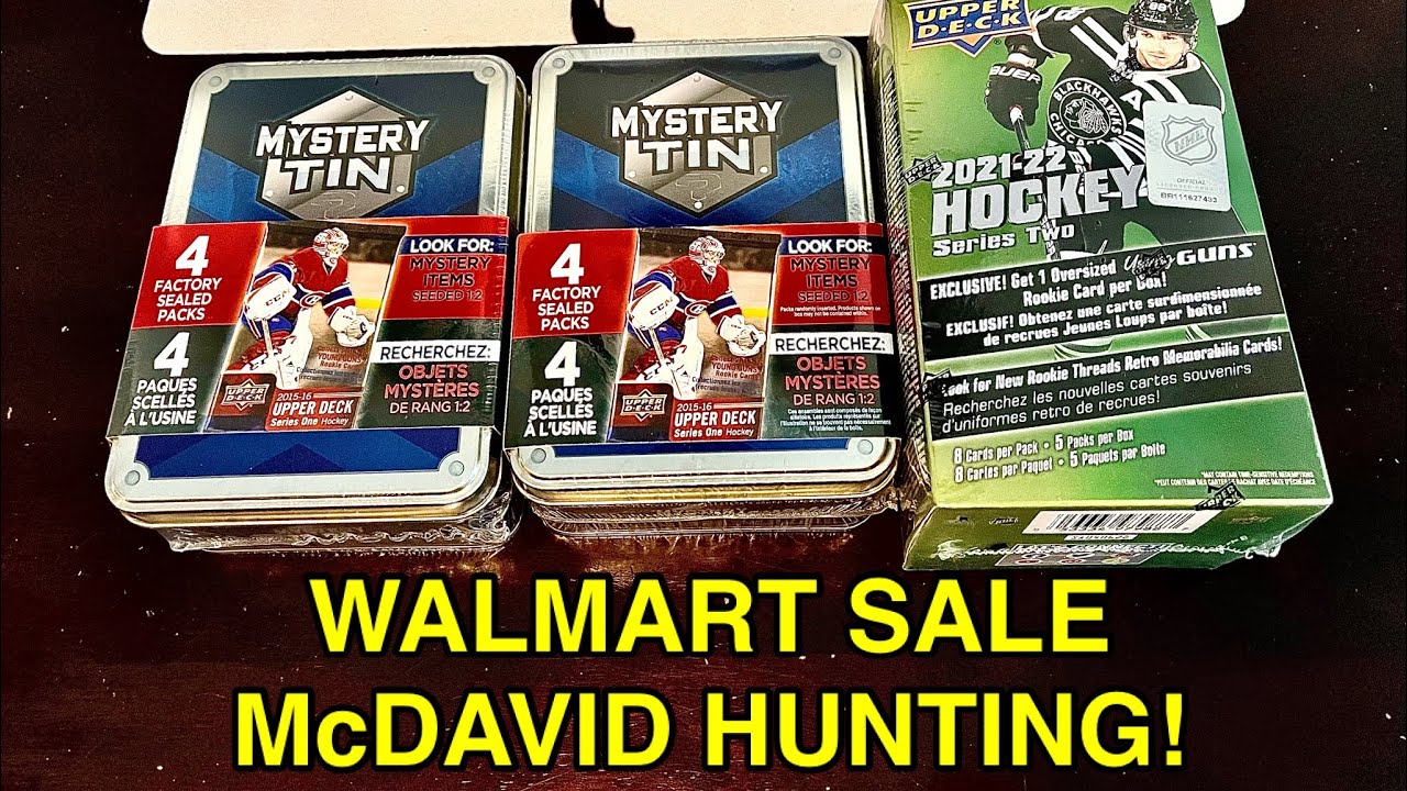 WALMART SPECIAL - MORE MJ HOLDING MYSTERY TINS! McDavid Rookie Card!
