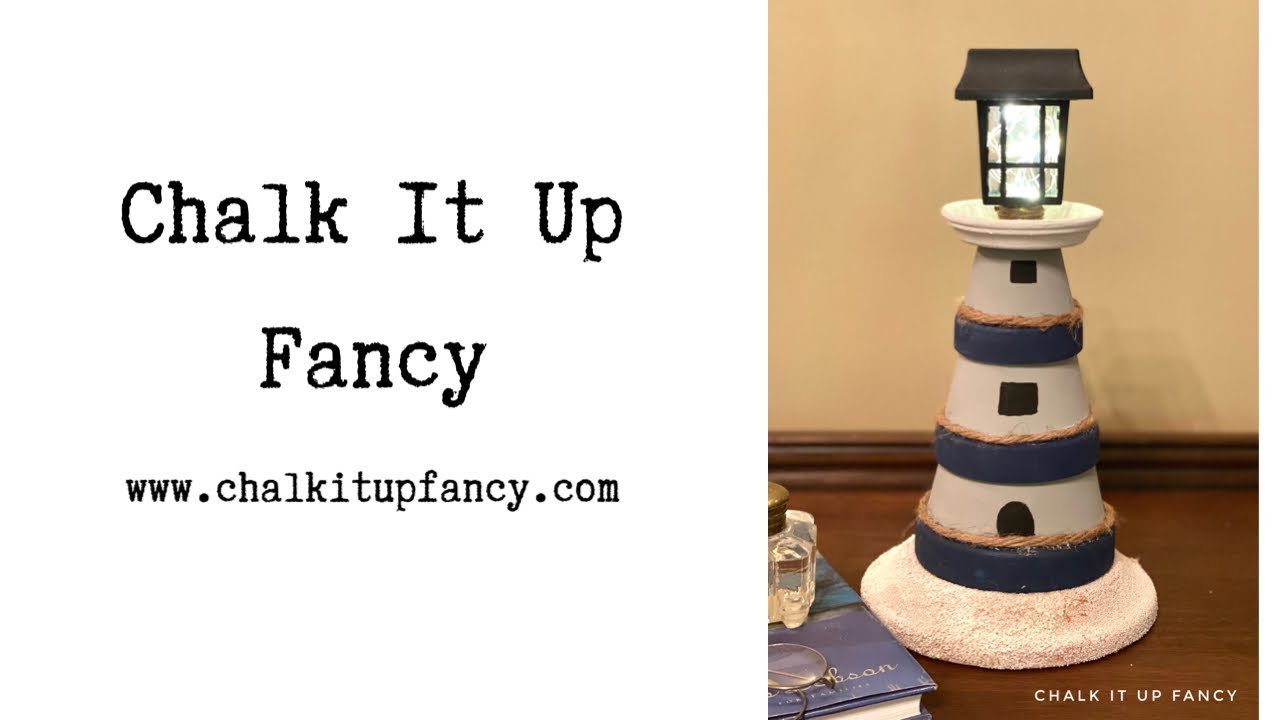 DIY Terra-cotta Pot Lighthouse