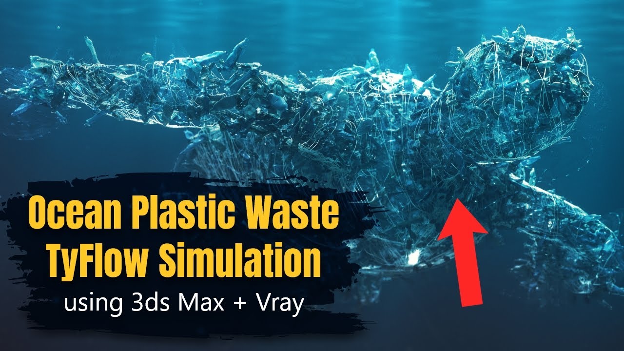 How to make a Sea Turtle with Tyflow + Vray 5 - 3ds Max Tutorial - Breakdown Tutorial