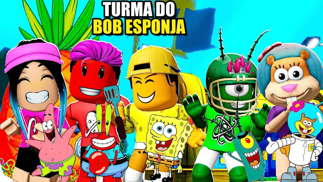 VIRAMOS A TURMA DO BOB ESPONJA NO BROOKHAVEN POR 24 HORAS! *Ficamos loucos*