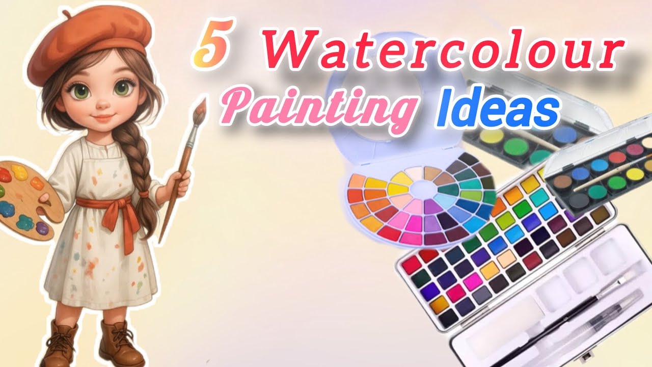 Watercolour painting ideas // Scenery painting . 