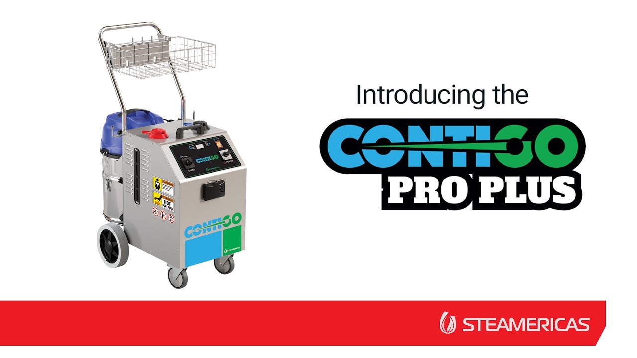 Introducing Contigo Pro Plus - Single Phase All Electric Commercial DRY Steam Extractor