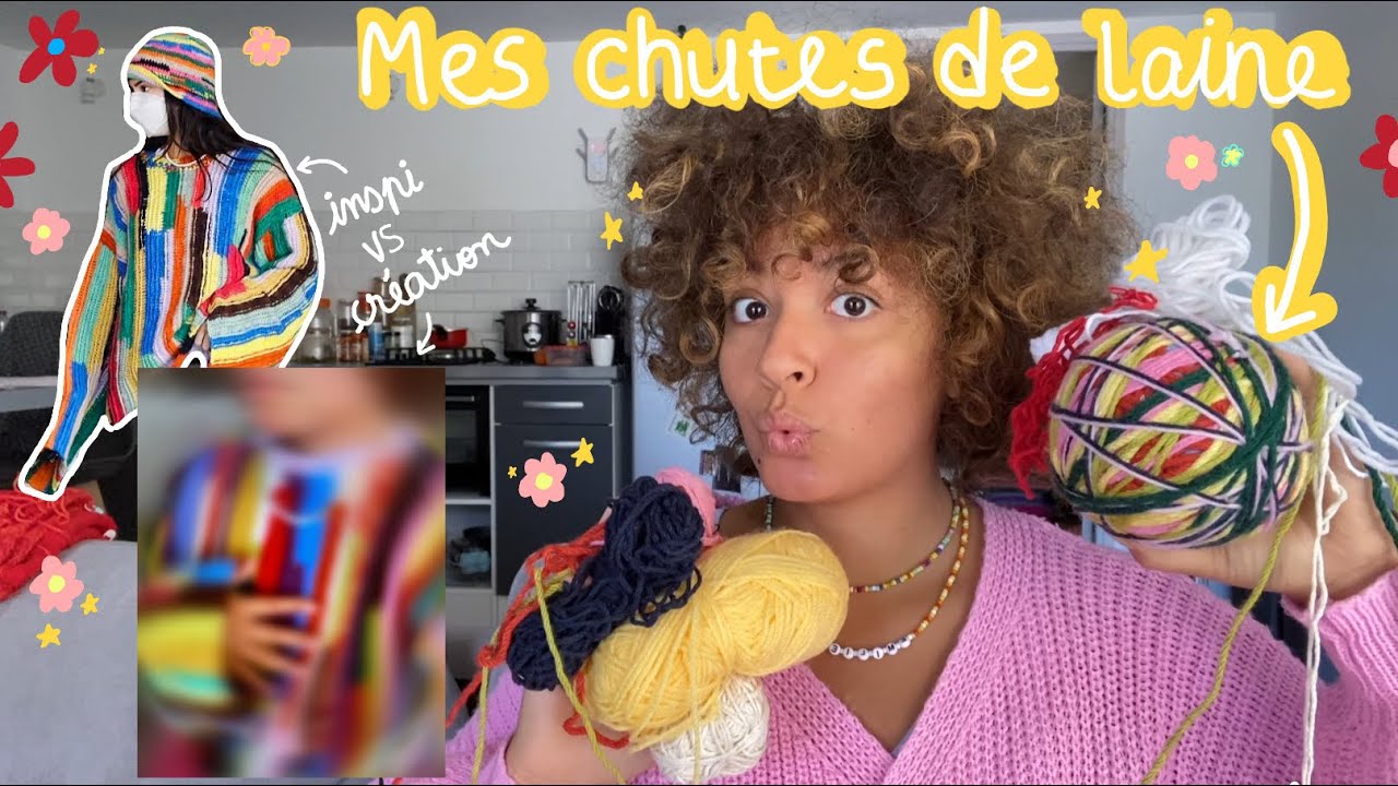 VLOG CROCHET: j’ai fais un pull avec mes fins de pelote