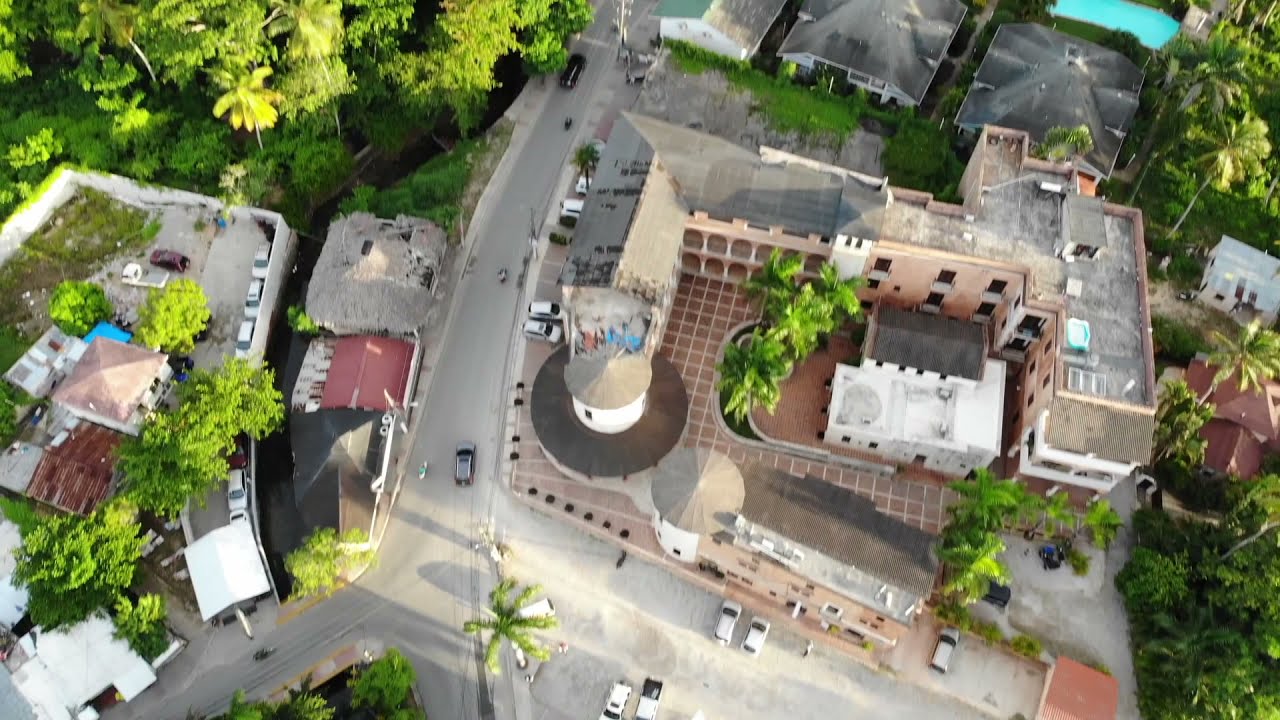 Las Terrenas Dominican republic from drone