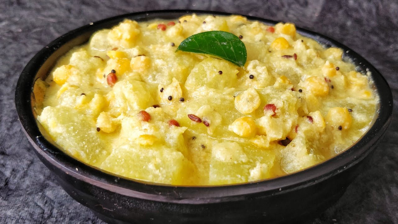 Traditional White Pumpkin Kootu | வெள்ளை புசணி கூட்டு | Poosanikai Kootu