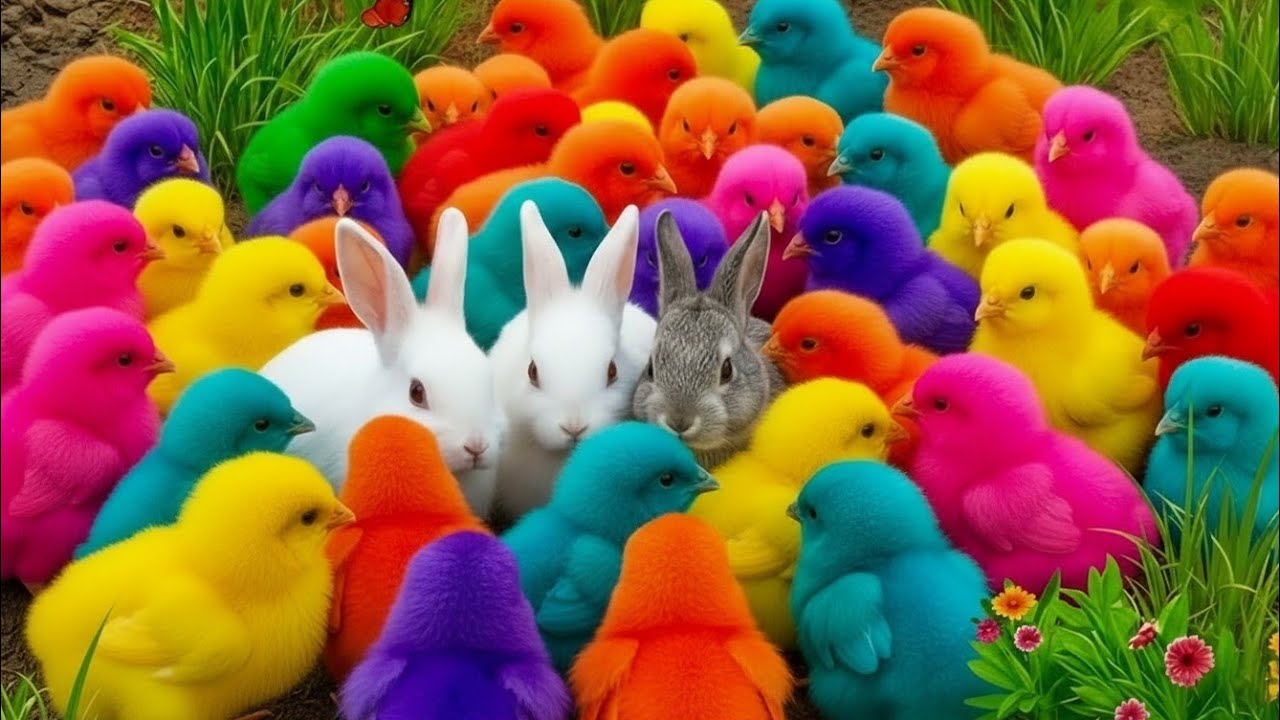 Tangkap Ayam Lucu, ayam warna warni, ayam rainbow, kelinci lucu, bebek lucu, ikan koi, Hewan Lucu