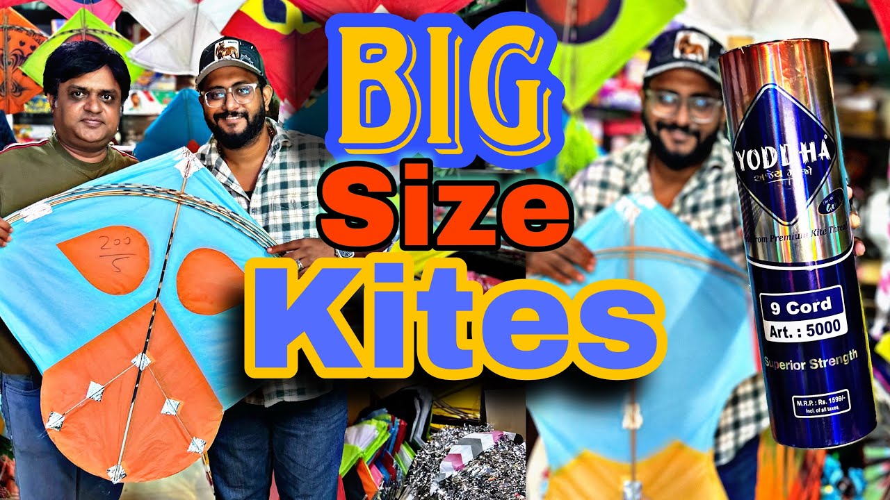 Sabse Big Size kites collection || kites Market Ahmedabad || kites festival special