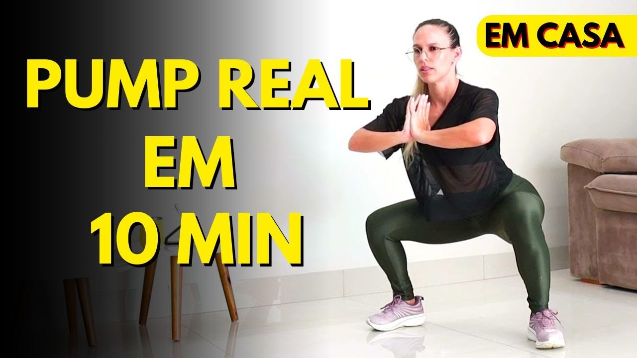 Treino Para dar PUMP GIGANTE De Pernas E Glúteos Em Casa: SUPER RÁPIDO 10 Minutos!