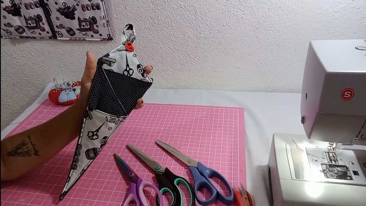 COMO FAZER PORTA TESOURAS SEM MOLDE