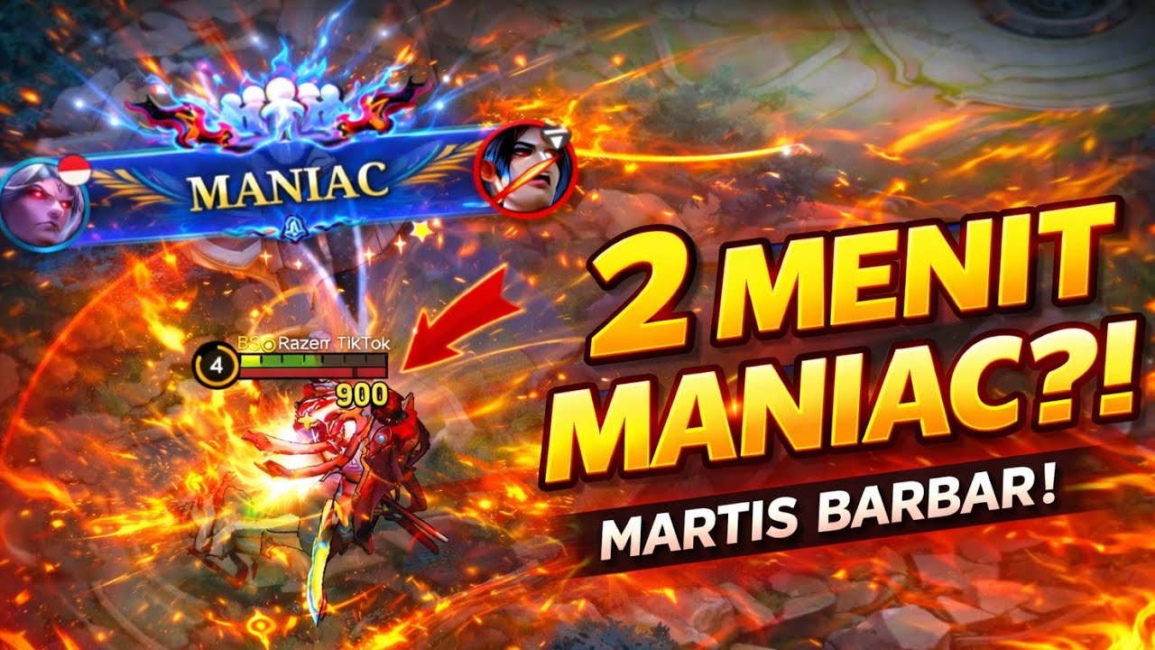 2 MENIT LANGSUNG MANIAC?! Martis Terlalu Sadis di Ranked!