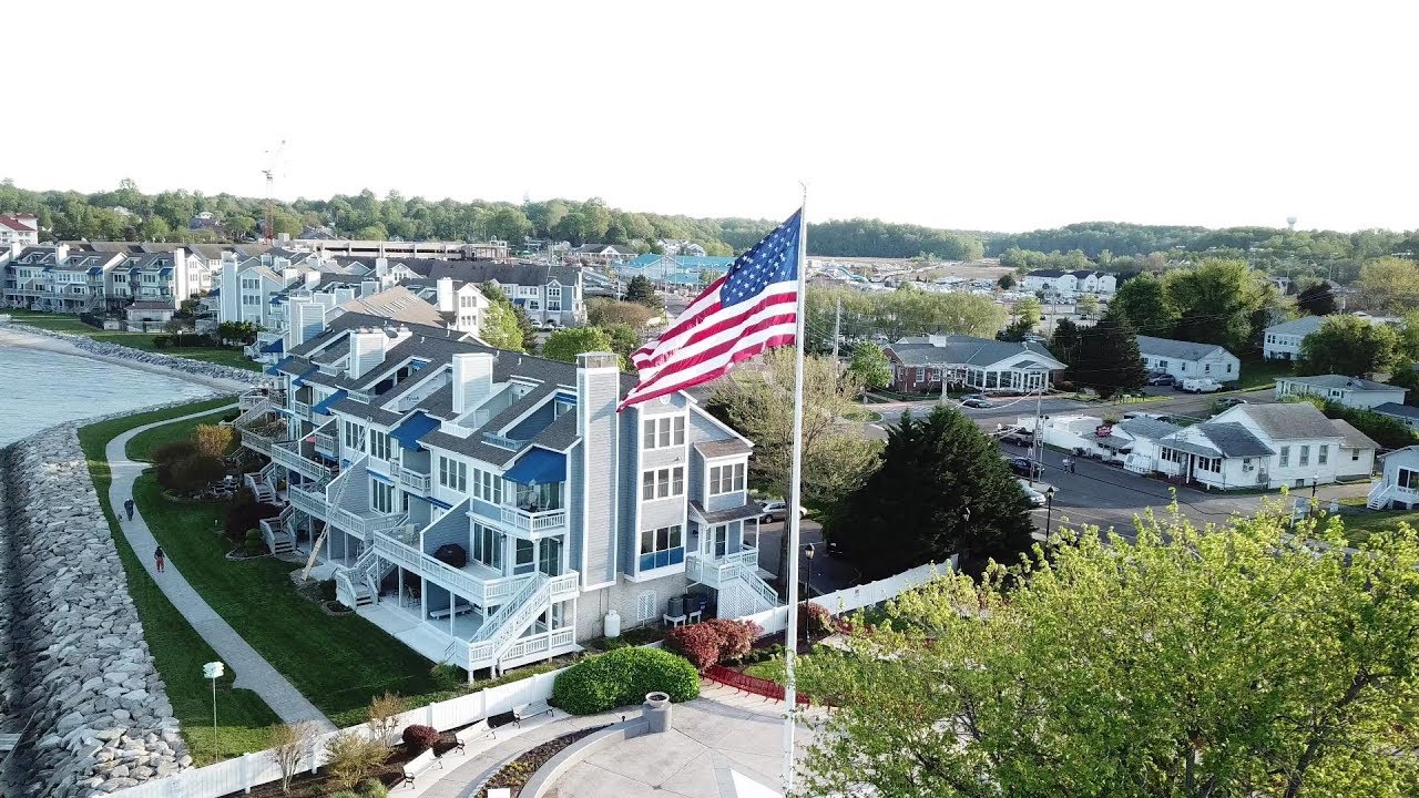 Beautiful Sunny Afternoon Over Chesapeake Beach, MD