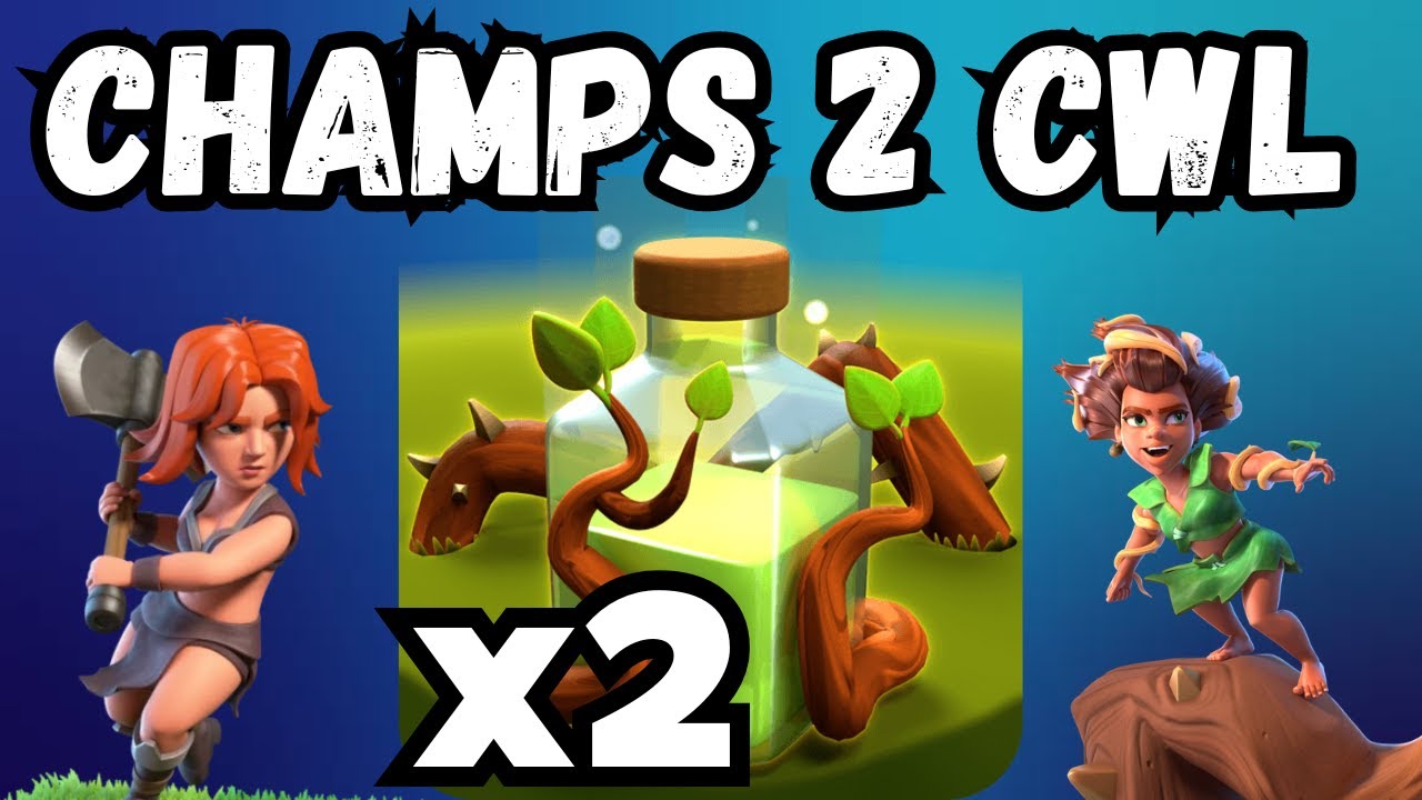 X2 OVERGROWTH ROOT RIDER VALK SPAM GROUND SMASH IN CHAMPS 2 CWL | INSANE POWER FOR TRIPLES AT TH16