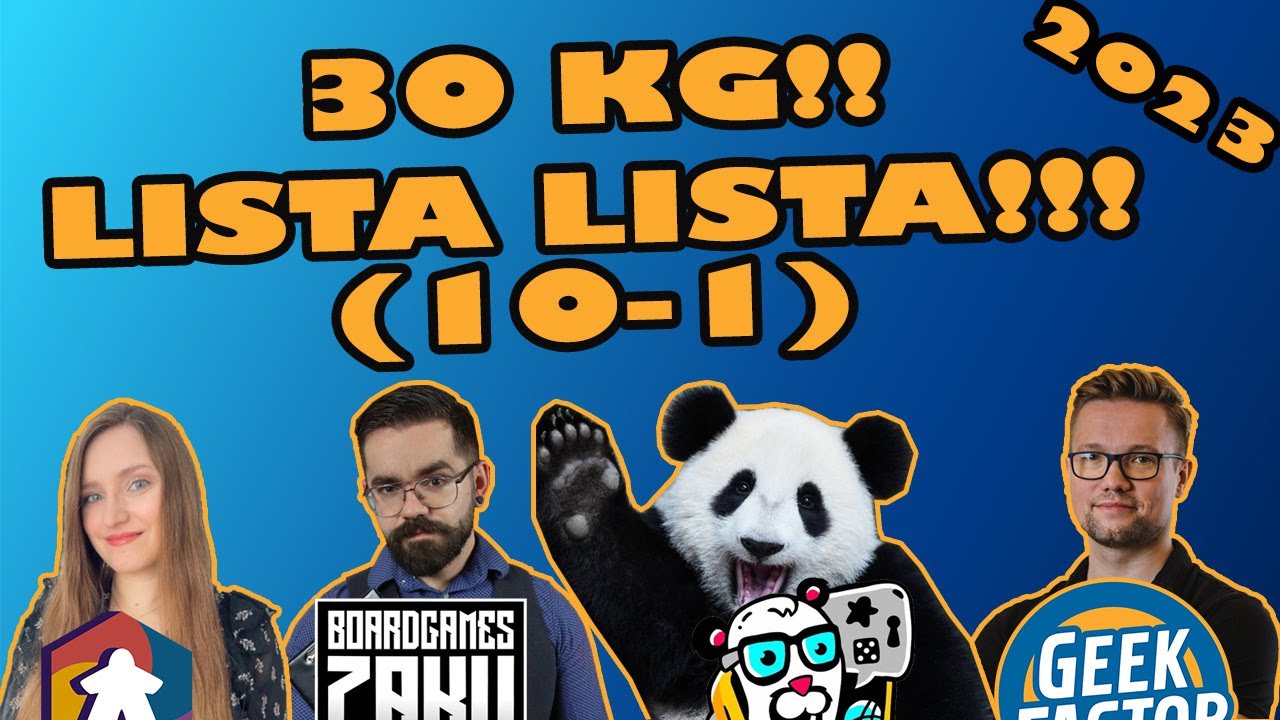 30 KG! LISTA LISTA!! NAJLEPSZE GRY WSZECH CZASÓW!!! | EDYCJA 2023 | MIEJSCA 10-1