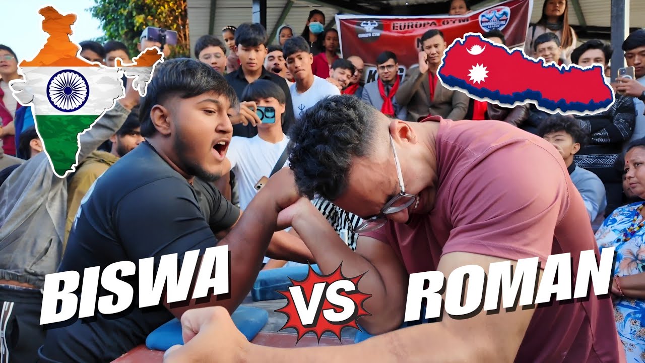BISWA VS ROMAN || 🇮🇳 VS🇳🇵 RIGHT ARM SUPERMATCH 🔥 KING OF KTM 5 💥 ARMWRESTLING SUPERMATCH 