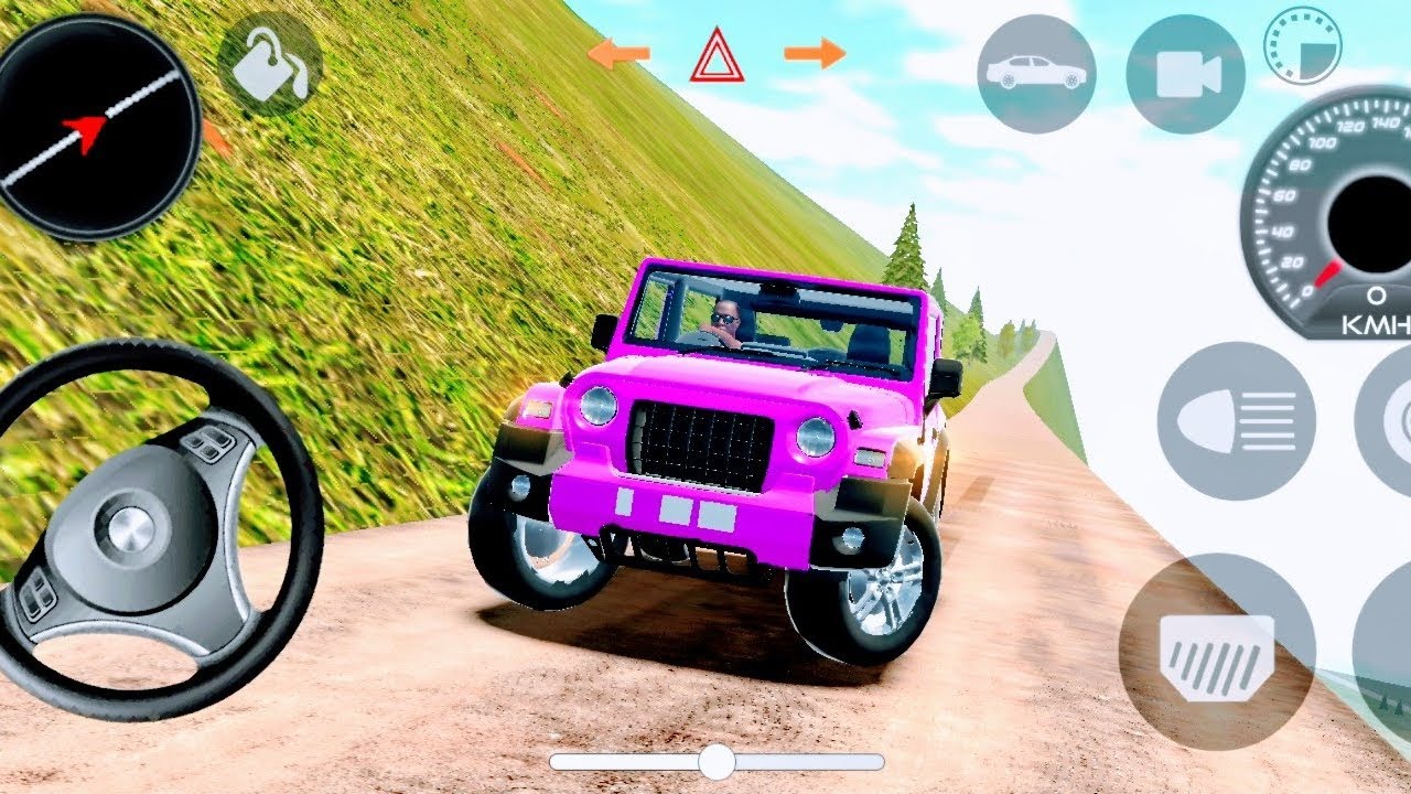 Modified Mahindra Thar😈Games:Indian Yellow Thar (Gadi Wala Games) Car Game Android Game - 