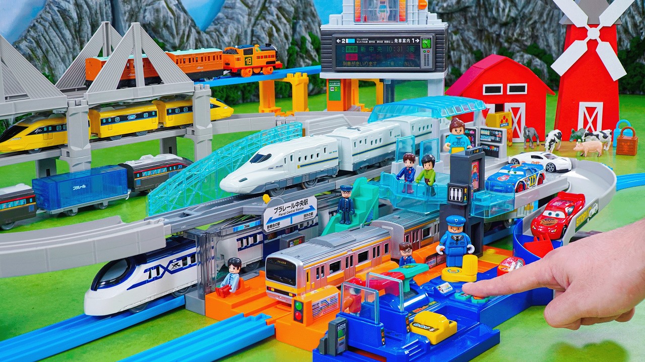 Plarail Shinkansen ☆ Construction of multi-purpose Takara Tomy 3-lane Subway Base Control Center