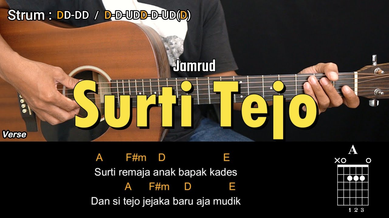 Surti Tejo - Jamrud | Tutorial Chord Gitar Mudah dan Lirik