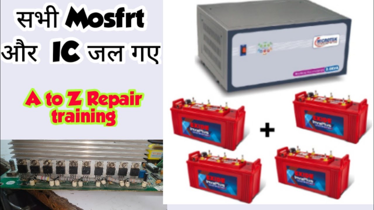 microtek 3.6 kva sine wave inverter PCB repairing training