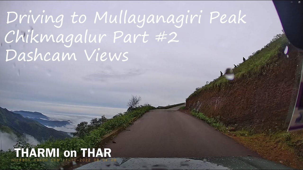 Driving to Mullayanagiri Peak Chikmagalur Part #2 - Dashcam Views