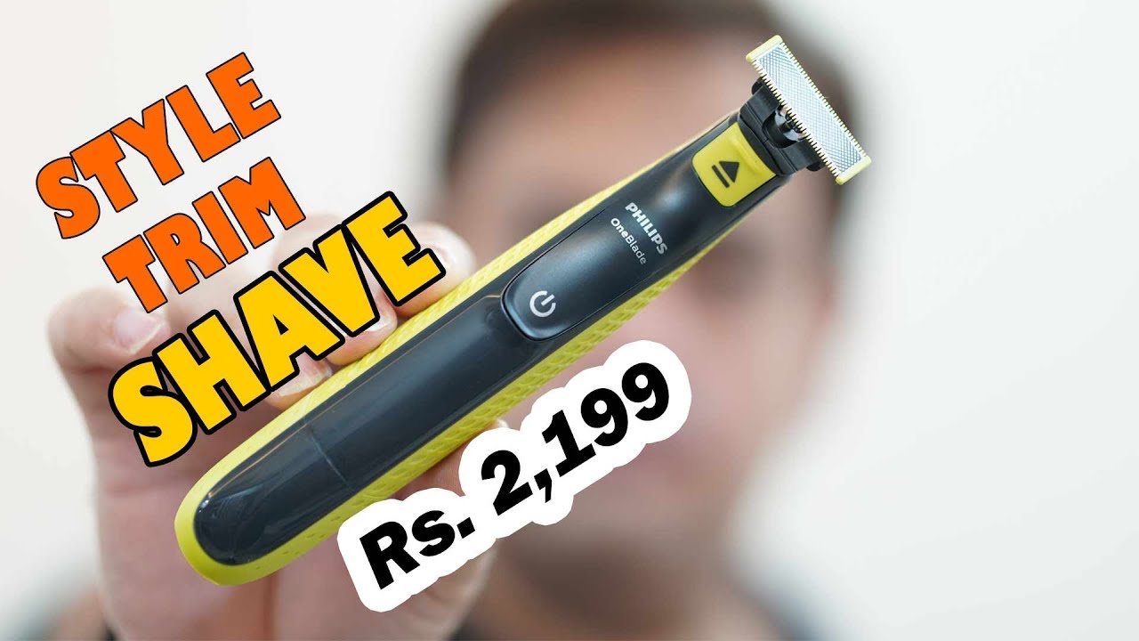 Philips OneBlade QP2525 Hybrid Trimmer - Style, Trim and Shave, Rs. 2,199