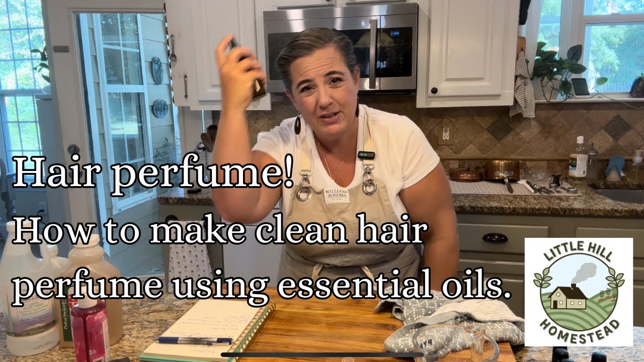 Hair perfume! How to make clean hair perfume using essential oils.