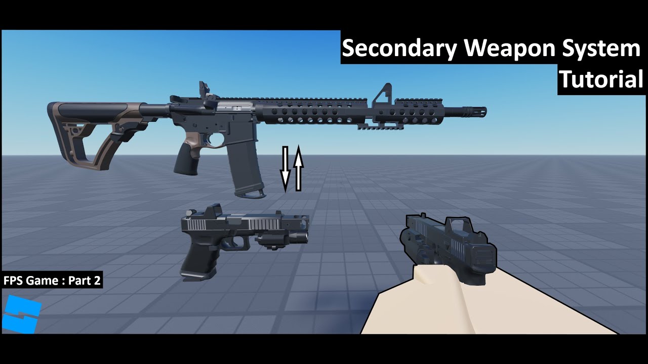 Как создать систему вторичного оружия в Roblox Studio 2025 | Руководство