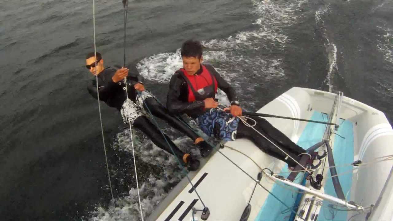 Sailing 420 in Extreme Conditions