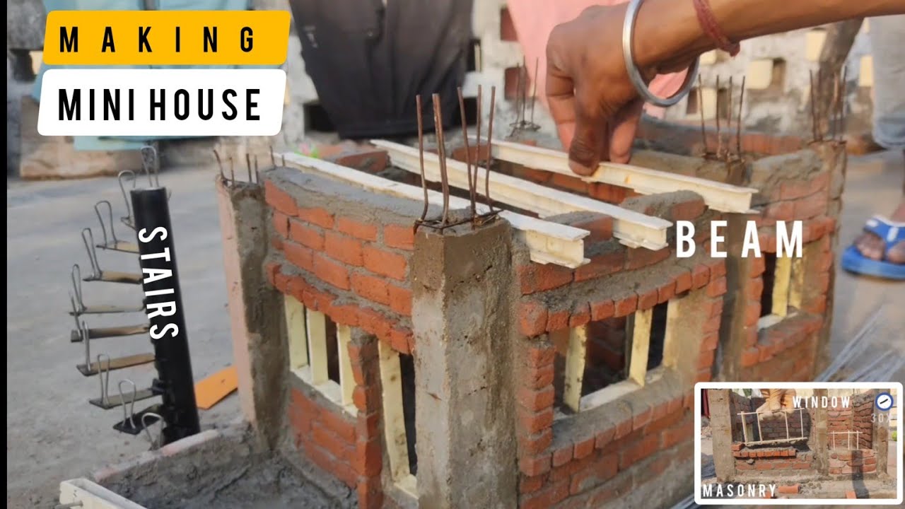 Making Mini House, Part-1 | Mini Constructions | Mini Bricks | Mini House Building | DiY Projects 💡