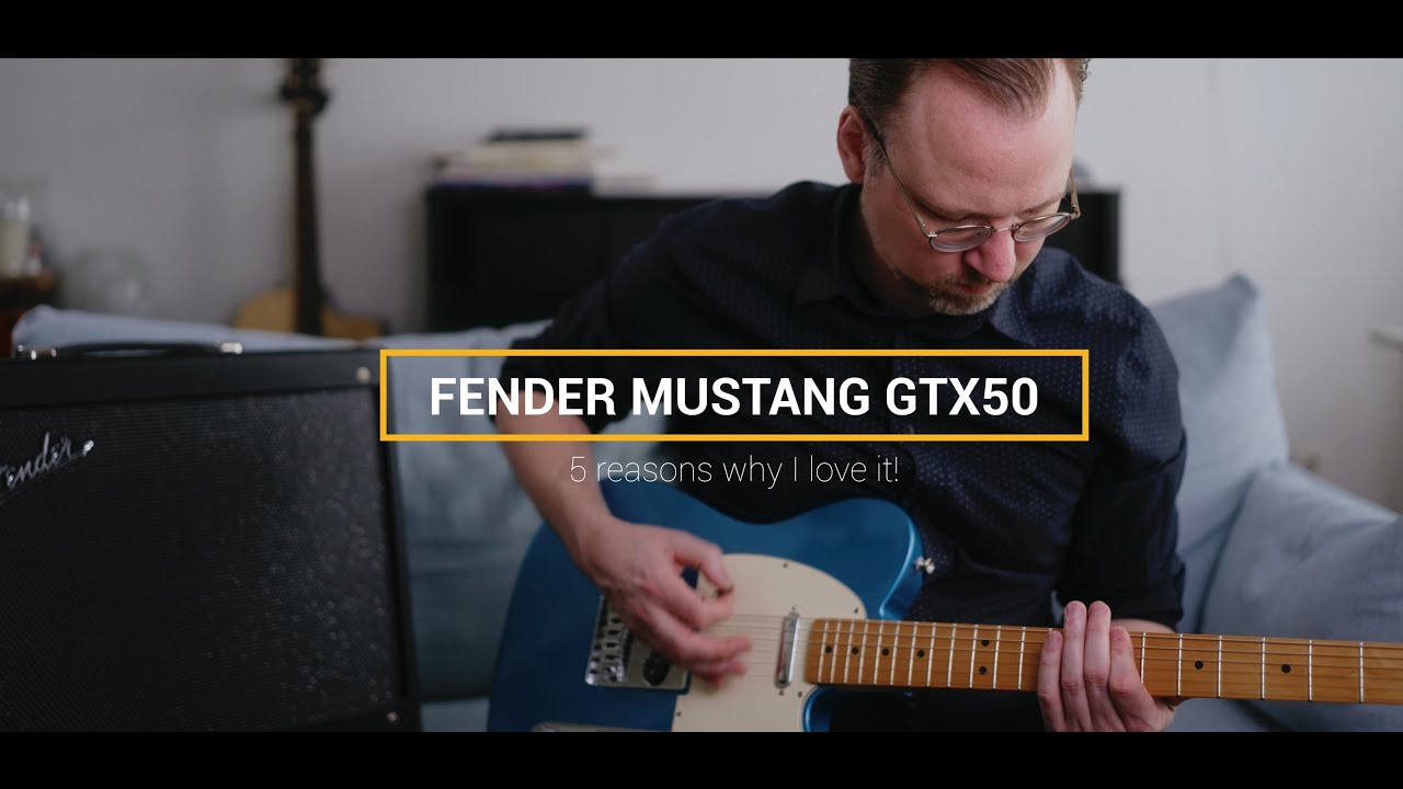 5 причин, почему Fender Mustang GTX50 — мой любимый гитарный усилитель для игры дома | Обзор