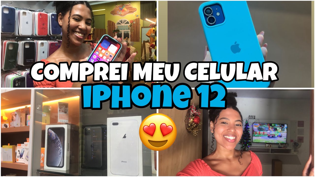 COMPREI MEU CELULAR UM IPHONE 12😍