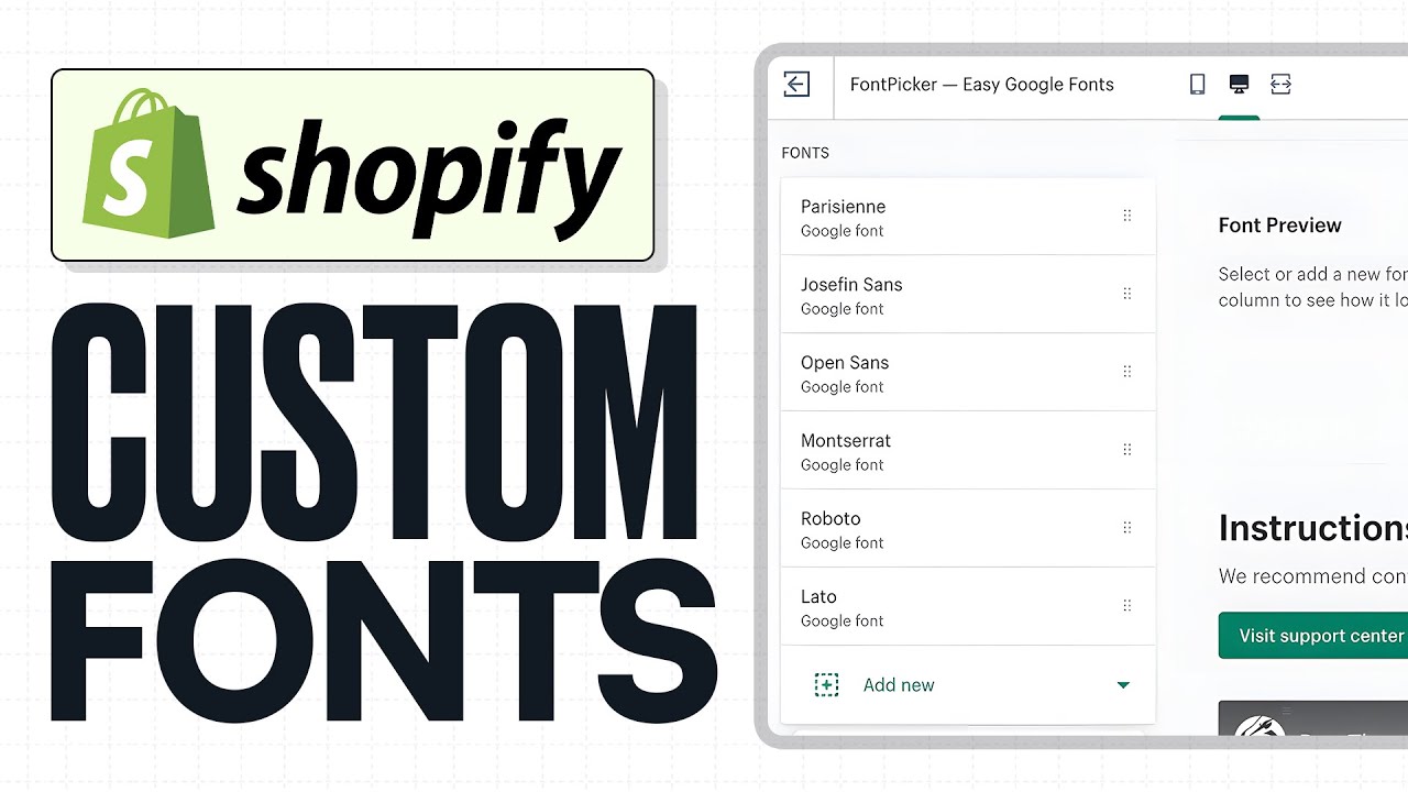 How to Add Custom Fonts to Your Shopify Store (2026)