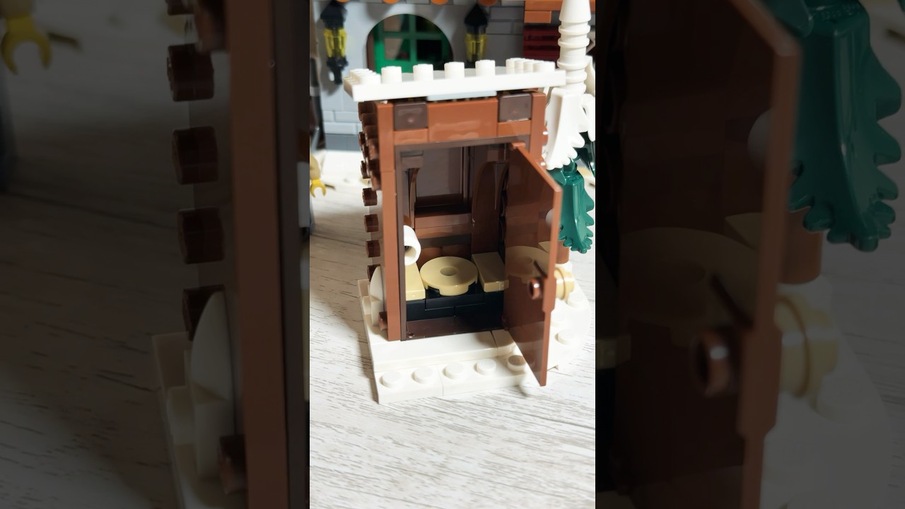 LEGO Outhouse for da boys #fortheboys #lego #shorts #viralshorts #trendingshorts #christmas