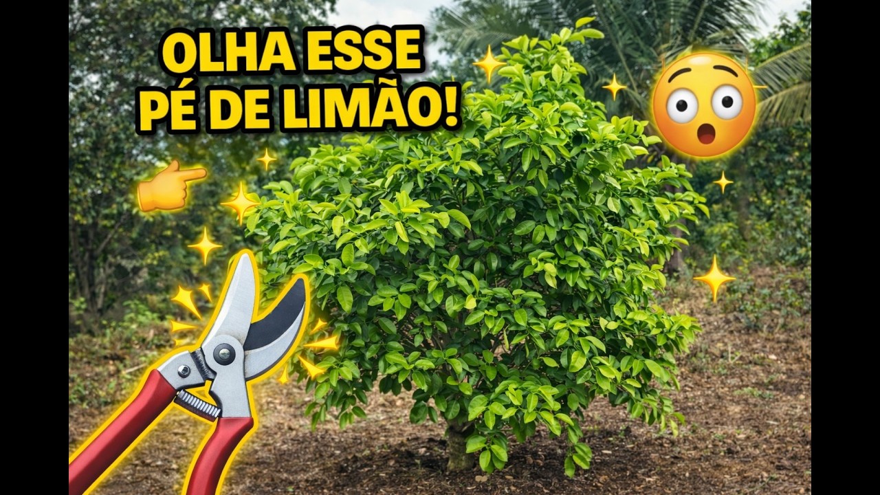 Veja Como Ficou Nosso Pé de Limão Após a Poda!