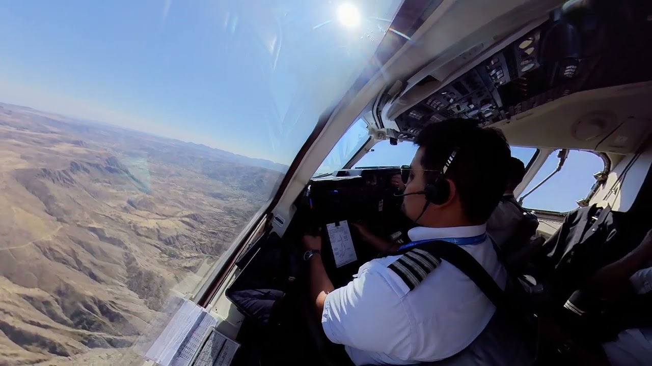 Despegue de Sucre (Alcantari) pista 18 Avro RJ100
