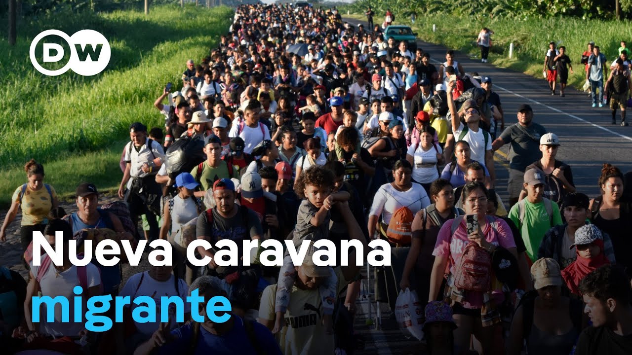 Cientos de migrantes parten desde el sur de México con destino a EE. UU.