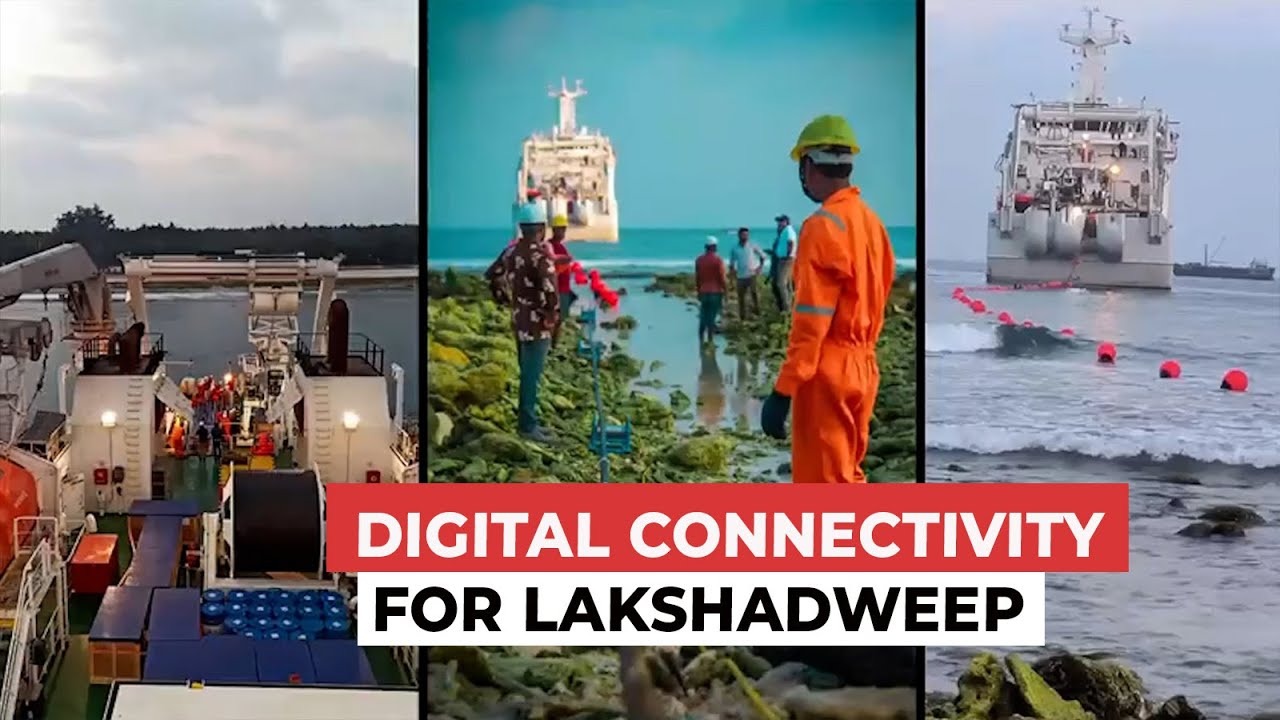 Watch: Submarine optical fiber cable laid between Kochi and 11 islands of Lakshadweep