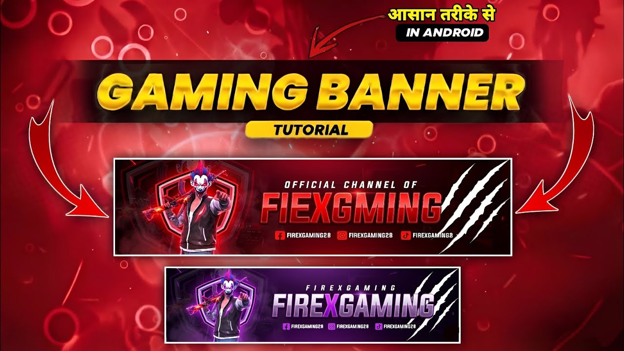 💥Professional Gaming Banner Editing Tutorial🤯🚀 How To Make Pro Level Gaming Banner | FIREXGAMING