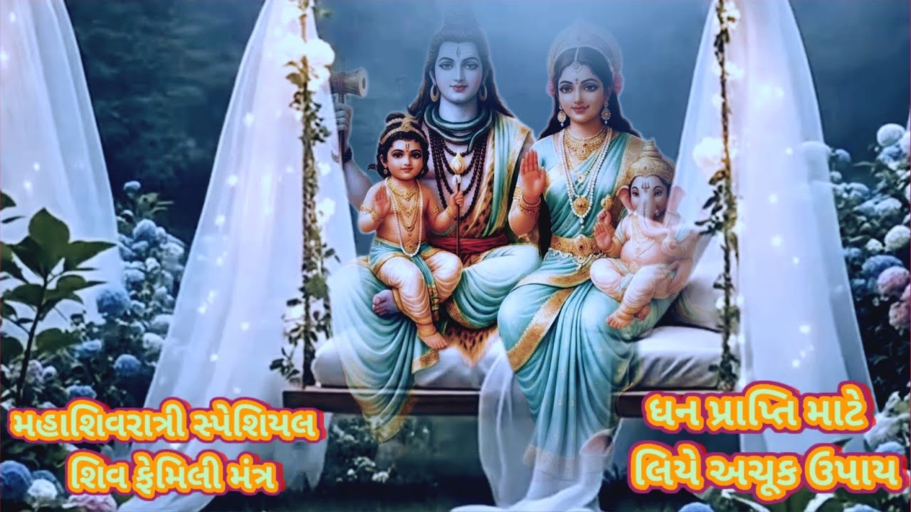 મહાશિવરાત્રી સ્પેશિયલ શિવ ફેમિલી ધન પ્રાપ્તિ મંત્ર || Mahashivratri Special || #mahashivratri#mantra