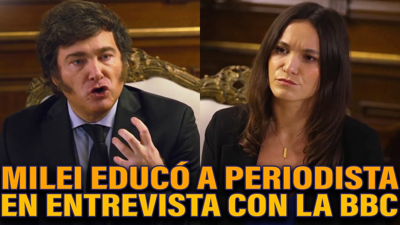 MILEI EDUCÓ A PERIODISTA INGLESA DE LA BBC (ENTREVISTA COMPLETA)