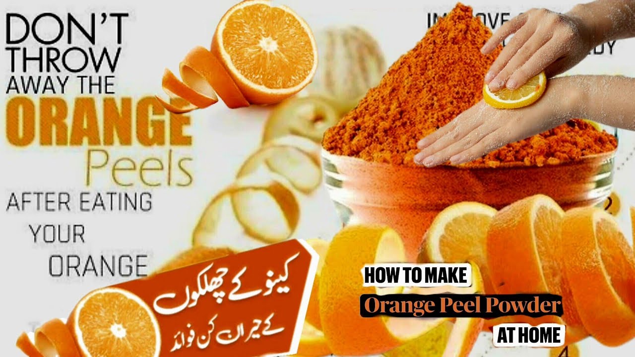 Orange Peel Powder Mask for Glowing Skin & Hands | Easy Home Remedy