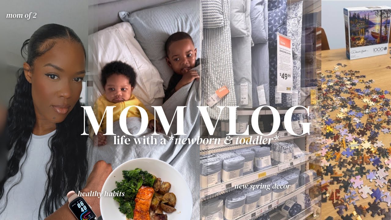 MOM VLOG| *real* life with a NEWBORN & TODDLER + 10k steps + Sephora haul + date night + bible study