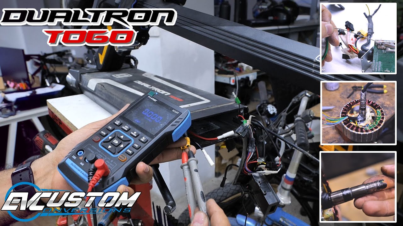 DUALTRON Togo Repair - Controller - Hub Motor - Wiring and  Axle Thread Repair