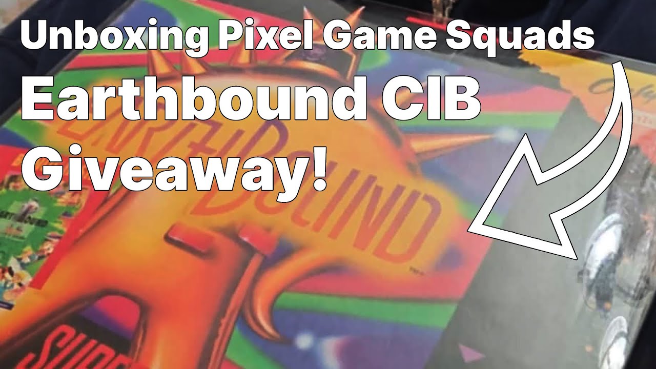 Pixel Game Squads  Earthbound CIB Holy Grail Giveaway Unboxing