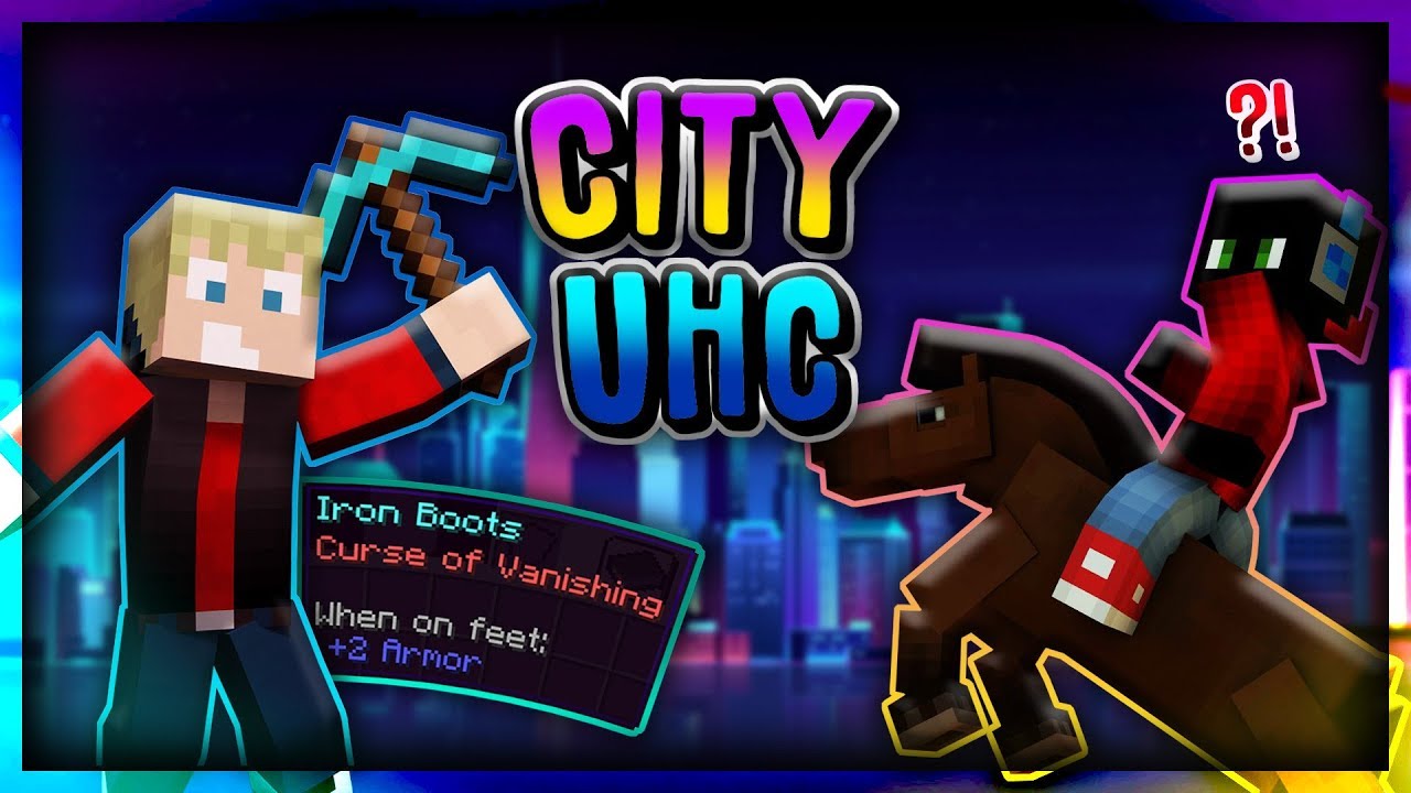 NÁŠ TEAMMATE DOSTAL BAN! | CITY UHC RUN w/ Marwex