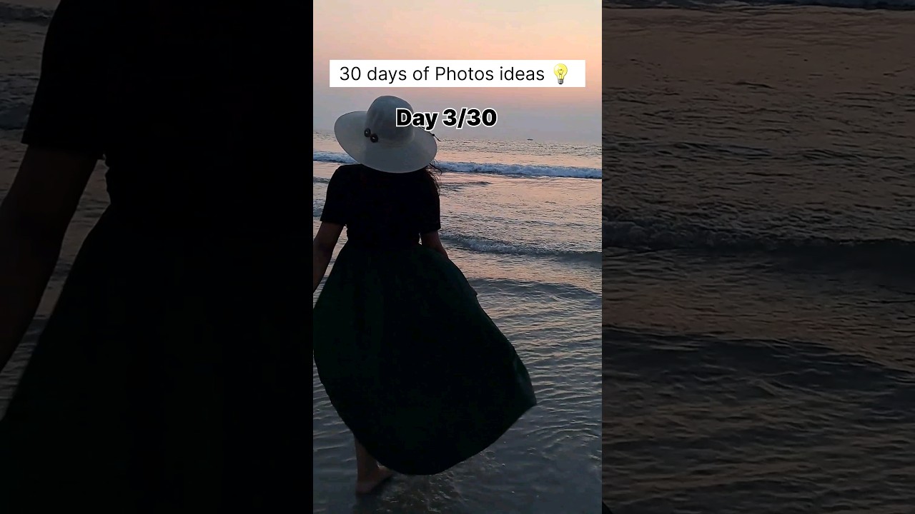 Day 3: Sunset Photoshoot at beach  phoshoot ideas #photoshoot #sunset #photography #beach #goa